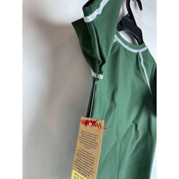 True Religion Olive Size 2T UPF 50+ Rash Guard Swim Trunk Set New $79 - Picture 10 of 10